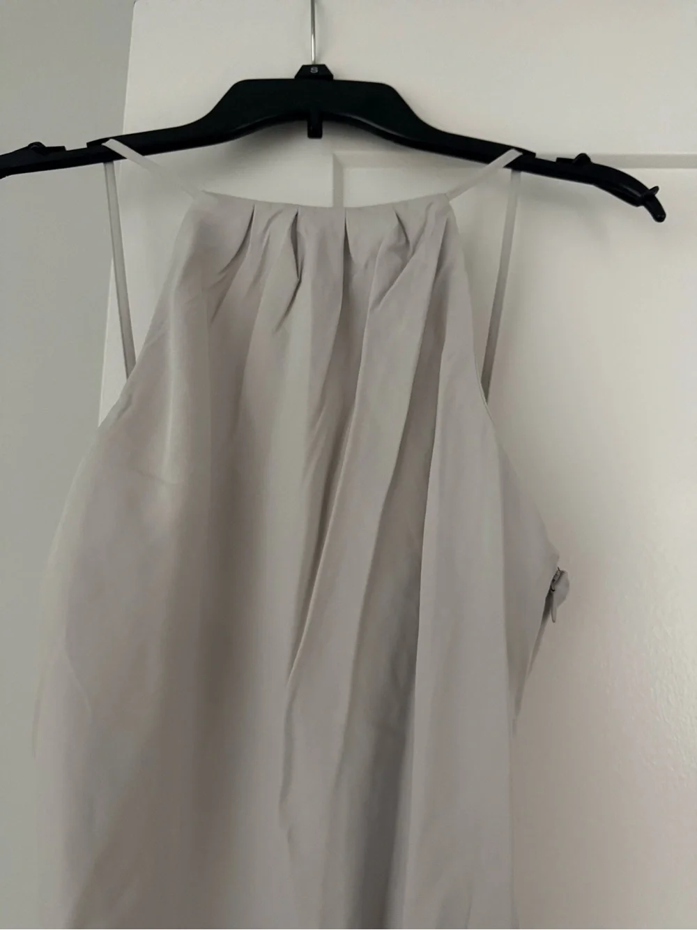 Abercrombie & Fitch Gray Satin Halter Maxi Dress Size S NWT